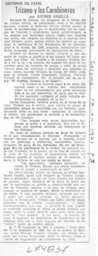 Trizano y los carabineros