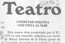 Lindo país esquina con vista al mar