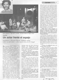 Un actor frente al espejo