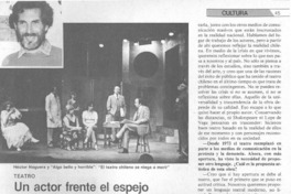 Un actor frente al espejo