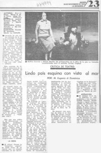 Lindo país esquina con vista al mar