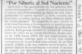Por Siberia al sol naciente