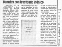 Cuentos con trasfondo irónico