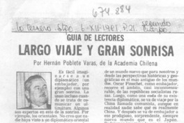 Largo viaje y gran sonrisa