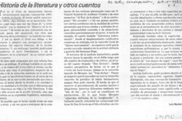 Historia de la literatura y otros cuentos