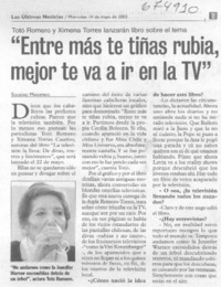 Entre más te tiñas rubia, mejor te va a ir en la TV": [entrevista]