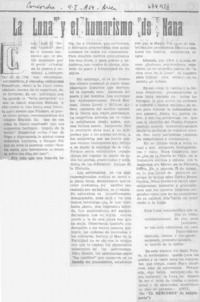 La luna y el humorismo de Nana