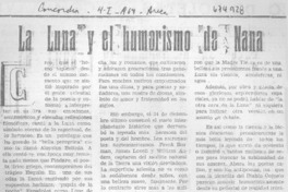 La luna y el humorismo de Nana