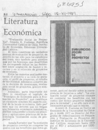 Literatura económica.