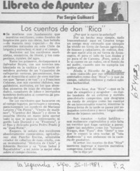 Los cuentos de don "Rica"