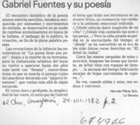 Gabriel Fuentes y su poesía