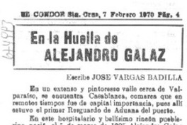 En la huella de Alejandro Galaz