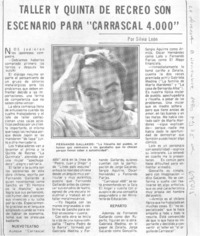 Taller y quinta de recreo son escenario para "Carrascal 4.000"