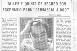 Taller y quinta de recreo son escenario para "Carrascal 4.000"
