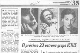 El próximo 23 estrena grupo ICTUS