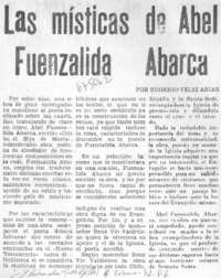 Las místicas de Abel Fuenzalida Abarca