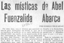 Las místicas de Abel Fuenzalida Abarca