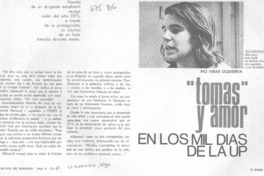 "Tomas" y amor en los mil días de la UP