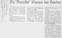 De "Pancho" vienen los poetas