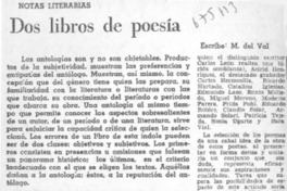 Dos libros de poesía