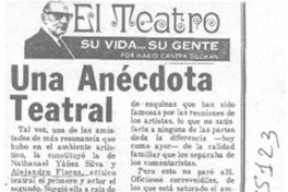 Una anécdota teatral