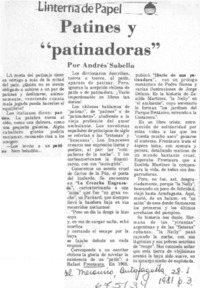 Patines y "patinadoras"