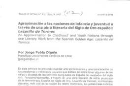 Aproximación a las nociones de infancia y juventud