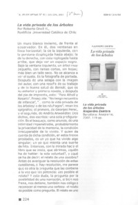 La vida privada de los árboles