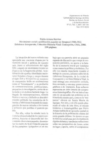 Movimiento social y politización popular en Tarapacá 1900-1912