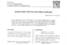 Semblanza poética de Pablo Neruda