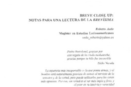 Breve close up: notas para una lectura de la Brevísima
