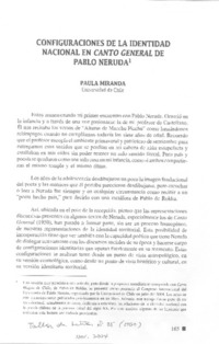 Configuraciones de la identidad nacional en Canto general de Pablo Neruda