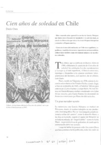 Cien años de soledad en Chile