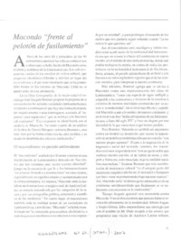 Macondo "frente al pelotón de fusilamiento"