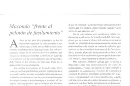 Macondo "frente al pelotón de fusilamiento"