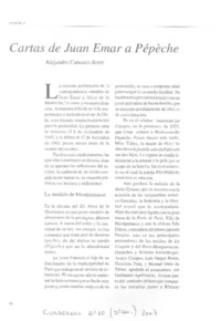 Cartas de Juan Emar a Pépeche