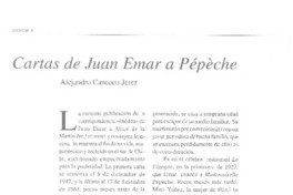 Cartas de Juan Emar a Pépeche