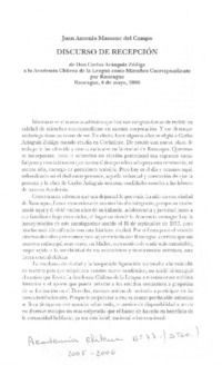 Discurso de recepción