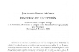 Discurso de recepción