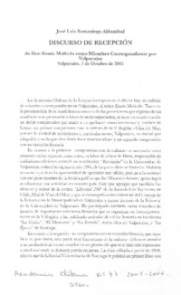 Discurso de recepción