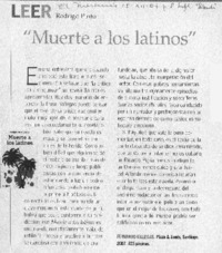 Muerte a los latinos
