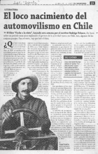 El loco nacimiento del automovilismo en Chile