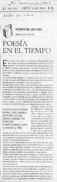 Poesía en el tiempo