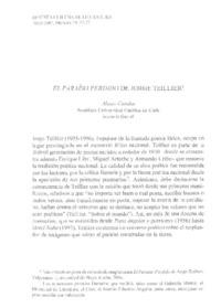 El paraíso perdido de Jorge Teillier