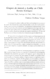 Grupos de interés y lobby en Chile