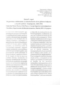 De guerreros a delincuentes