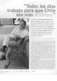 "Todos los días trabajo para que Chile sea más amoroso" (entrevista)