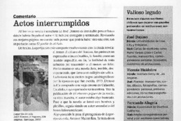 Actos interrumpidos