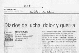 Diarios de lucha, dolor y guerra