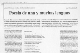 poesía de una y muchas lenguas